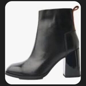 G-Star Gepson II Boots black leather chunky block heel size 8